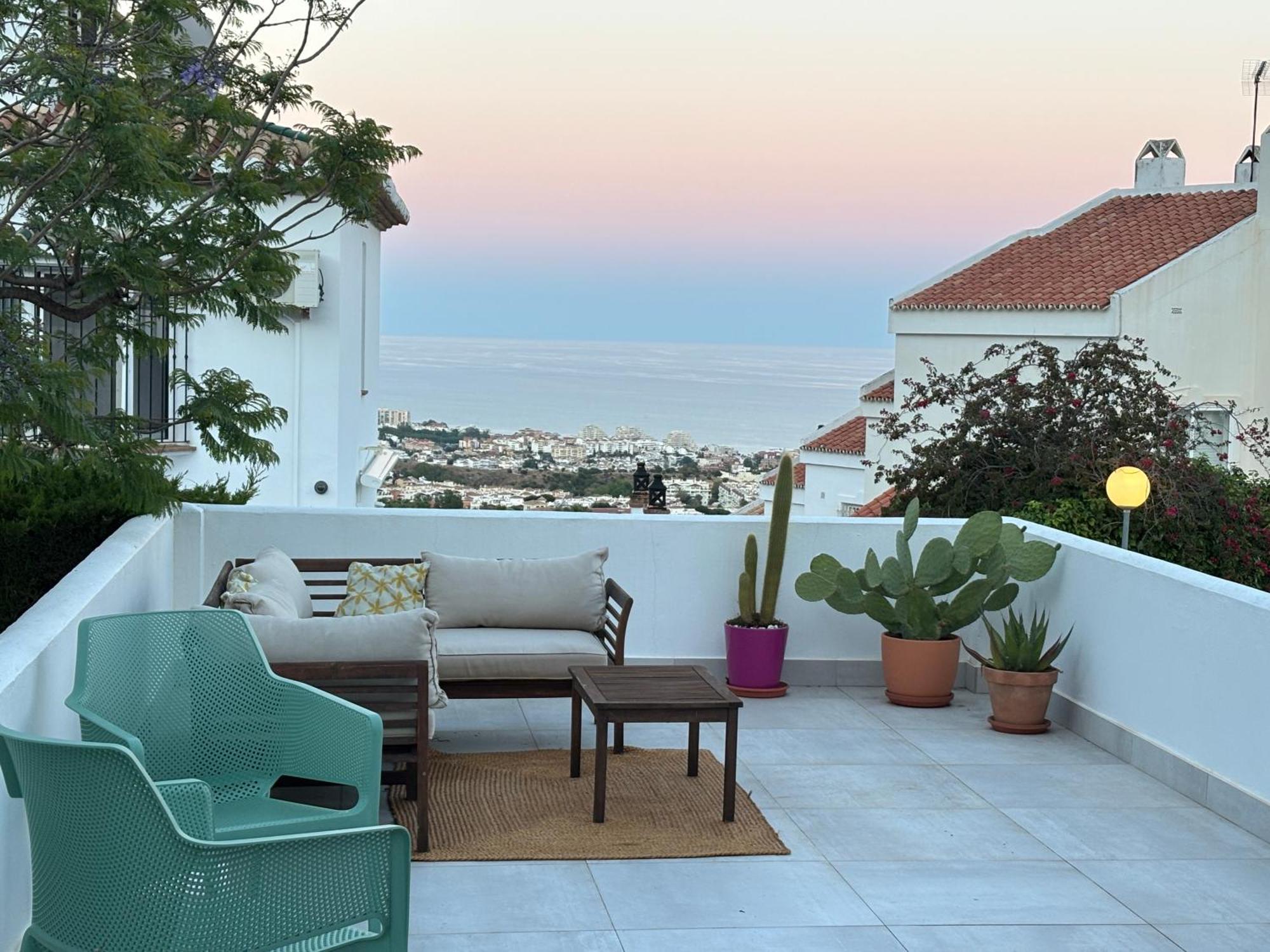 A Terrace With Sea View, 2 Bedrooms Apartment In Benalmádena Dış mekan fotoğraf